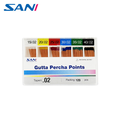 دندانپزشکی Endodontic Gutta Percha نقاط تپ 02/04/06/F1-F5