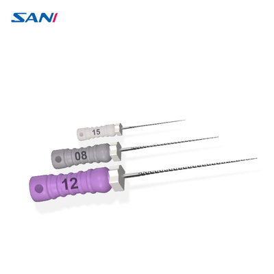فایل Super C از جنس استنلس استیل دندانپزشکی 6 عدد / بسته بندی فایل های دستی برای درمان ریشه